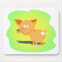 Cutie little piggy mousepad