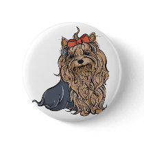Cutie Pa-tootie Yorkie buttons