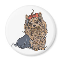 Cutie Pa-tootie Yorkie magnets