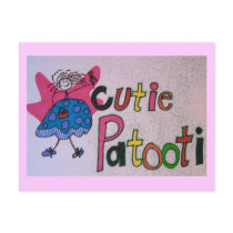 cutie patooti Postcard by KatAnnette cutie patooti Postcard