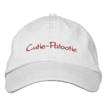 Cutie-Patootie embroidered hats