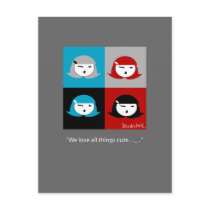 Cutie Pie Girls Postcard by spunkyjunk Cutie Pie Girls Postcard