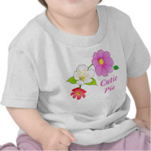Cutie Pie T Shirts Floral Hawaiian Infant Clothes