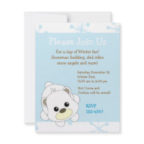 Cutie Polar Bear invitations by candystore Cutie Polar Bear invitations