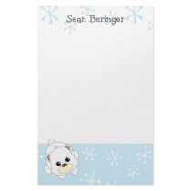 Cutie Polar Bear stationery by candystore Cutie Polar Bear stationery