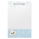 Cutie Polar Bear Stationery Design