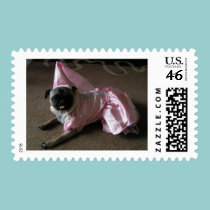 Cutie Pug Princess postage