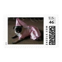 Cutie Pug Princess Postage Stamps