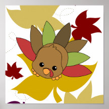 Cutie Turkey Poster