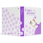 Cutie's Cupcakes Confection Bakery Avery Binder