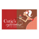 Cutie's Cupcakes - Confections Desserts Pastries Business Card Templates