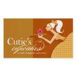 Cutie's Cupcakes - Confections Desserts Pastries Business Card