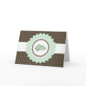 Cutietoots Baby Shower Invitation, green and brown cards by cutietoots Cutietoots Baby Shower Invitation, green and brown cards