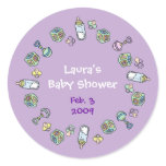 Cutietoots Baby Shower Party Favor - Customized Sticker