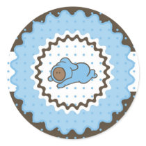 Cutietoots Baby Sticker - dark skin tone by cutietoots Cutietoots Baby Sticker - dark skin tone