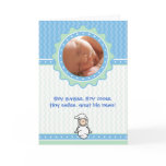 Cutietoots Birth Announcement - Blue/Green - Boy cards