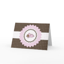 Cutietoots Congratulatory Card - New Baby Girl