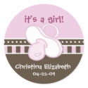 Cutietoots "It's a girl!" sticker