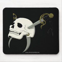 Cutlass Skull mousepads by epicpirates Cutlass Skull mousepads