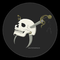 Cutlass Skull stickers