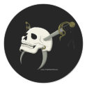 Cutlass Skull stickers by epicpirates Cutlass Skull stickers