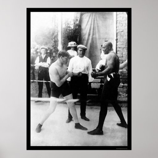 Cutler vs. Johnson Boxing Match 1914 Poster