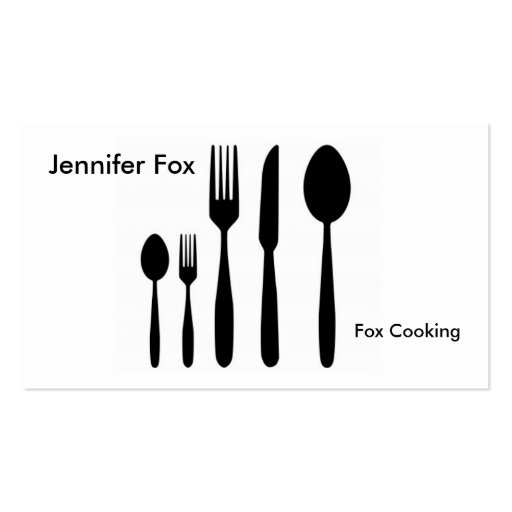 Cutlery Business Card (front side)