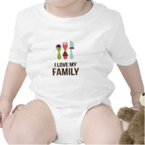 Cutlery - I Love M y Family t-shirts