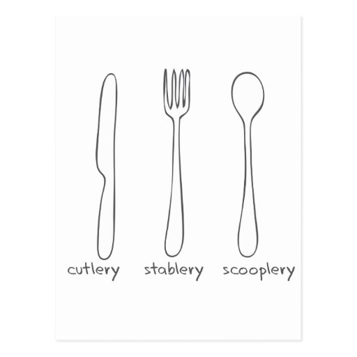 Cutlery Post Cards
