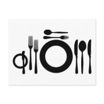 Cutlery Postcards
