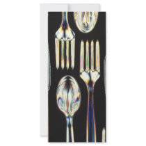 Cutlery rack cards