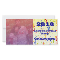 Cutom 2010 Graduation Celebration Photocard Personalized Photo Card