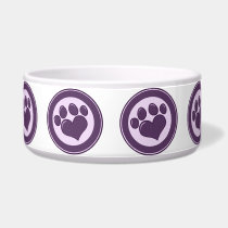 Cutomizable Heart Pawprint Dog & Owner GIfts, Tees pet bowls