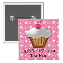 Cutout Cupcake with Pink Cherry on Top