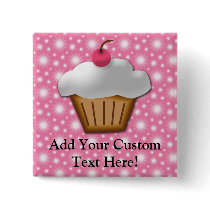 Cutout Cupcake with Pink Cherry on Top