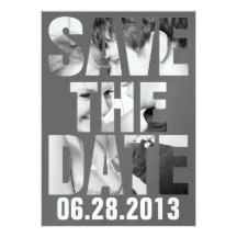 CUTOUT SAVE THE DATE Invitation