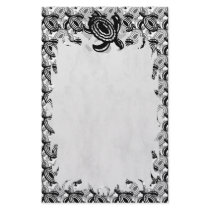 Cutout Turtle Flame Stationery