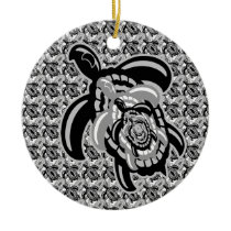 Cutout Turtle Round Ornament