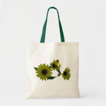 Cutout Wild Sunflowers Bag