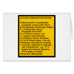 Cutter Expansive Classification Cards