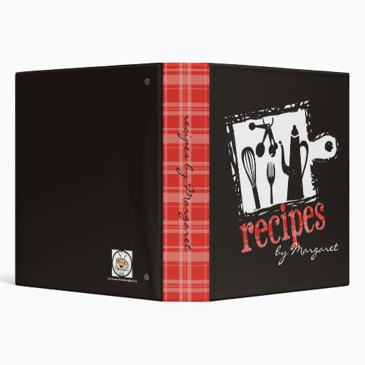 Cutting Board Cooking Utensils Recipe Binder Zazzle