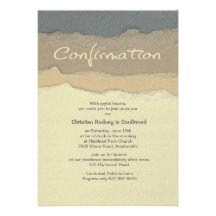 Cutting Edge Confirmation Invitation
