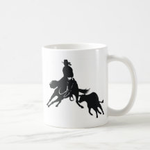 Cutting Horse and cow Mugs