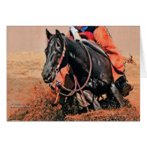 Cutting Horse (Personalize!) cards