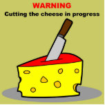 cutting the cheese acrylic cut outs