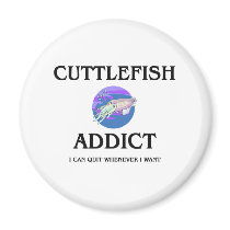Cuttlefish Addict magnets by foodshirts Cuttlefish Addict magnets
