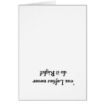 'cuz lefties never do it right cards