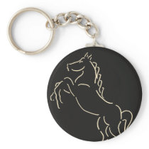 CV- Rearing Horse Keychain