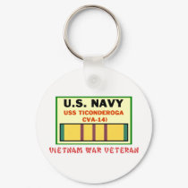 CVA-14 TICONDEROGA Vietnam Vet keychains