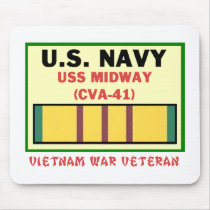 CVA-41 MIDWAY VIETNAM WAR VET mousepads